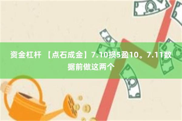 资金杠杆 【点石成金】7.10损5盈10。7.11数据前做这两个