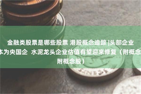 金融类股票是哪些股票 港股概念追踪 |头部企业基本为央国企  水泥龙头企业估值有望迎来修复（附概念股）