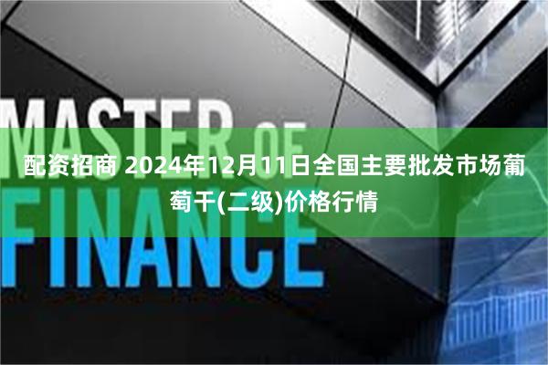 配资招商 2024年12月11日全国主要批发市场葡萄干(二级)价格行情