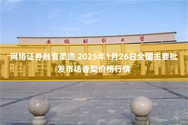 网络证劵融资渠道 2025年1月26日全国主要批发市场香梨价格行情