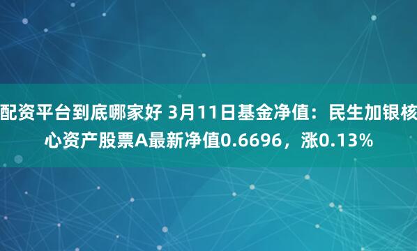 配资平台到底哪家好 3月11日基金净值：民生加银核心资产股票A最新净值0.6696，涨0.13%